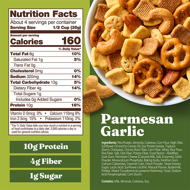 Parmesan Garlic Snack Mix - Easy Choice