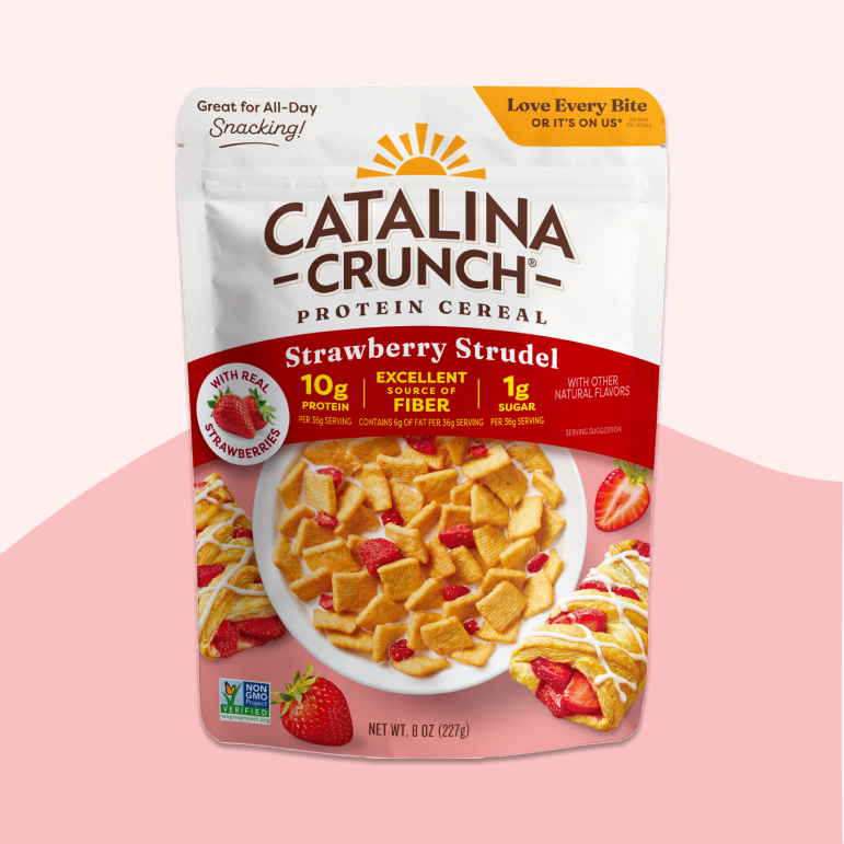 Strawberry Strudel with Strawberries Cereal - Crafted Casual Cereal Assortment